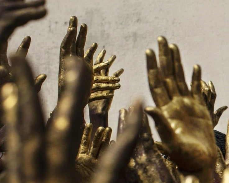 gold hands
