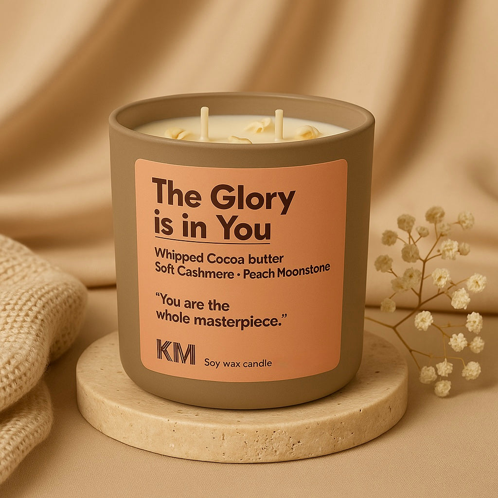 The Glory Is In You Affirmation Candle : Cocoa Butter Cashmere